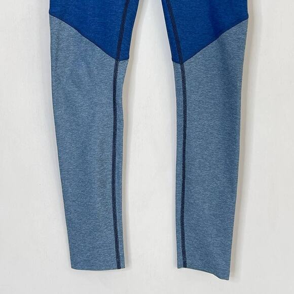 Outdoor Voices Springs 7/8 Leggings Blue Color Block Women's Size Small - Picture 5 of 9